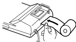 SHARP EL-2901PIII - Never insert paper roll if torn. Doing so will cause paper to jam. Always cut leading edge with scissors first. - 2