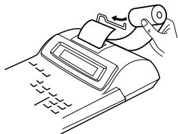 SHARP EL-2902E - CAMBIO DEL ROLLO DEL PAPEL - 4