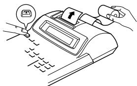 SHARP EL-2902E - REMPLACEMENT DU ROULEAU DE PAPIER - 3