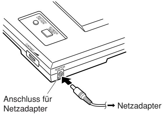 SHARP EL-99T - Hinweise zum Netzadapter - 1