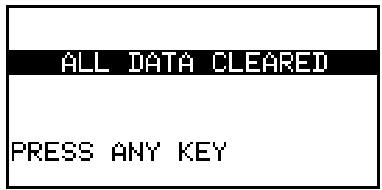ALL DATA CLEARED PRESS ANY KEY