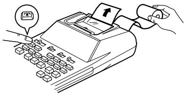 SHARP EL-1750PIII - SOSTITUZIONE DEL ROTOLO DI CARTA - 4