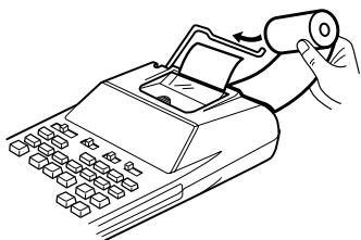 SHARP EL-1750PIII - ERSETZEN DER PAPIERROLLE - 5