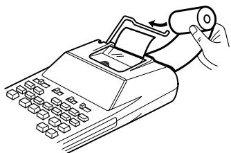 SHARP EL-1750PIII - SOSTITUZIONE DEL ROTOLO DI CARTA - 5