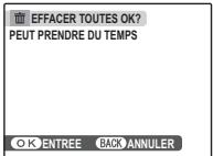 FUJIFILM J100 - ■ TOUTES : Suppression de toutes les photos - 1