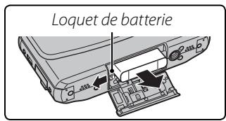 FUJIFILM REAL 3D W1 - Retrait de la batterie - 1