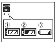 FUJIFILM REAL 3D W1 - Vérifiez le niveau de la batterie. - 1
