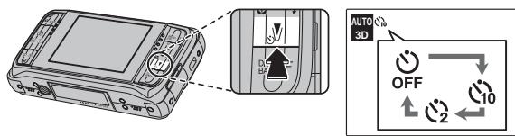 FUJIFILM REAL 3D W1 - Reglez le retardateur. - 1