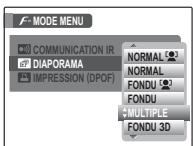 FUJIFILM REAL 3D W1 - Utilisation du menu F -mode - 6