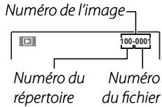Numéro de l'image 100-0001 Numéro du répertoire Numéro du fichier