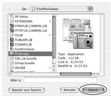 FUJIFILM S1800 - Installation de FinePixViewer : Macintosh - 2