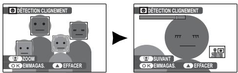 DETECTION CLIGNEMENT ZOOM OK EMMAGAS. ▲ EFFACER DETECTION CLIGNEMENT SUIVANT OK EMMAGAS. ▲ EFFACER