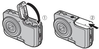 FUJIFILM FINEPIX AX550 - Insérez la carte mémoire. - 3