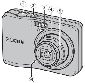 FUJIFILM FINEPIX AX550 - Parties de l'appareil photo - 1