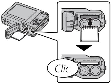 FUJIFILM FINEPIX AX550 - Insérez la carte mémoire. - 1