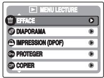 FUJIFILM FINEPIX A820 - Réglage du MENU LECTURE - 2