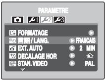 FUJIFILM FINEPIX A820 - Affichez l'écran 📞 言語/LANG.. - 1