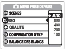 FUJIFILM FINEPIX A820 - Réglage du MENU PRISE DE VUES - 4