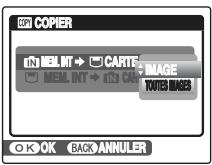 COPY COPIER IN MEL INT → CARTE: IMAGE IN MEL INT → INI CAN: TOUTES IMAGES OK BACK ANNULER