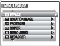 MENU LECTURE OFFACE ROTATION IMAGE PROTEGER COPY COPIER MEMO AUDIO RECADRER
