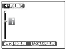 VOLUME 7 OK REGLER BACK ANNULER