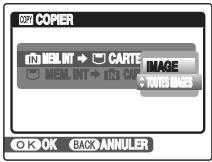 COPY1 COPER INT MEI INT → CARTE MEI INT → IN CAP IMAGE TOUTES IMAGES OK OK BACK ANNULER
