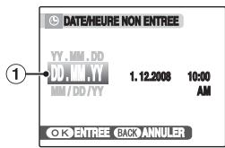 FUJIFILM FINEPIX F480 - Changez le format de la date. - 1