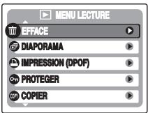 FUJIFILM FINEPIX J10 - Effacement des images à l'aide du [MENU lecture] - 1