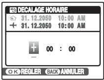 FUJIFILM FINEPIX J10 - Régler le décalage horaire. - 1