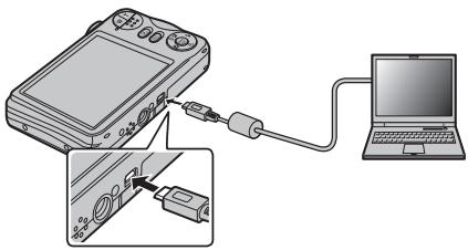 FUJIFILM FINEPIX JV250 - Raccordement de l'appareil photo - 1