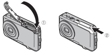 FUJIFILM FINEPIX JV250 - Insérez la carte mémoire. - 3