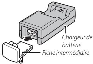 FUJIFILM FINEPIX JV250 - Fixez la fiche intermédiaire. - 1