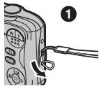 FUJIFILM FINEPIX JV250 - Fixation de la dragonne - 1