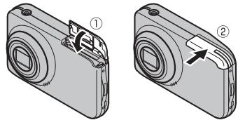 FUJIFILM FINEPIX JV300, FINEPIX JZ200 - Insérez la carte mémoire. - 3