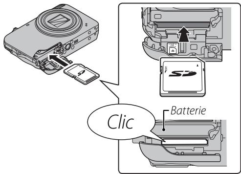 FUJIFILM FINEPIX JZ500 - ■ Insertion d'une carte mémoire - 2