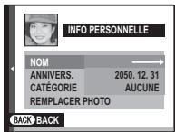 FUJIFILM FINEPIX JZ500 - Enregistrement d'une catégorie - 8