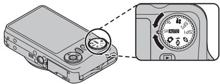 FUJIFILM FINEPIX JZ500 - Sélectionnez le mode SR AUTO. - 1