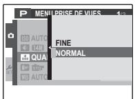 FUJIFILM FINEPIX JZ500 - Utilisation du menu prise de vue - 5