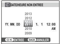 FUJIFILM FINEPIX S2950 - Réglez la date et l'heure. - 1