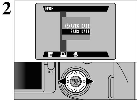 FUJIFILM FINEPIX S602 - Comment spécifier les options de tirage (DPOF) - 3