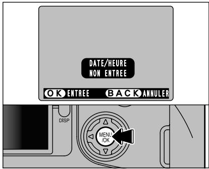 FUJIFILM FINEPIX S602 - Mise sous et hors tension • Réglage de la date et de l'heure - 2