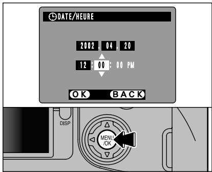 FUJIFILM FINEPIX S602 - Mise sous et hors tension • Réglage de la date et de l'heure - 4