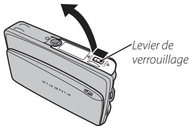 FUJIFILM FINEPIX Z70 - Ouvrez le couvercle du compartiment de la batterie. - 1