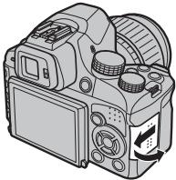FUJIFILM X-S1, XS1 - Ouvrez le cache-fente pour la carte mémoire. - 2