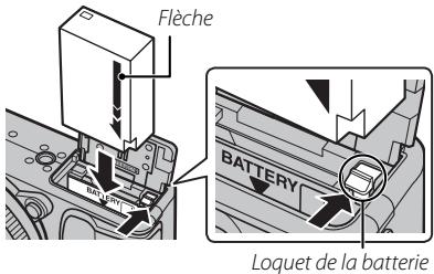 FUJIFILM X-E1 - Insérez la batterie. - 1