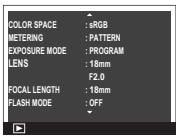 FUJIFILM X100S - Affichage des informations sur les photos - 6