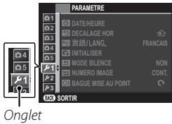 FUJIFILM X100S - Utilisation du menu de réglage - 1