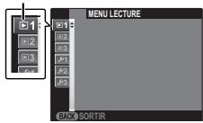 FUJIFILM XQ1 - Affichez le menu lecture. - 2