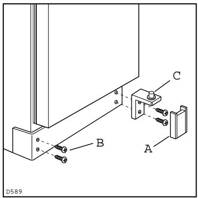 HUSQVARNA QT261RNI - Pour changer le sens d'ouverture de la porte - 3