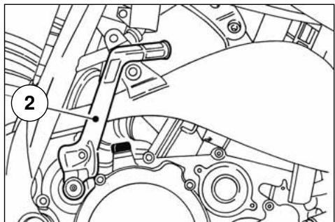 HUSQVARNA CR 125 - PEDALE DE DEMARRAGE MOTEUR - 2